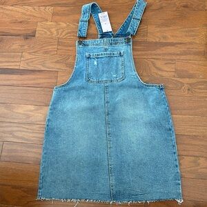 Denim overalls, NWT, trendy and cute
